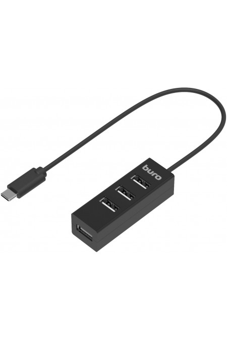 USB-концентратор Buro BU-USBC-HUB-4U20 4 порта (черный) 