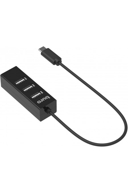 USB-концентратор Buro BU-USBC-HUB-4U20 4 порта (черный) 1