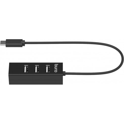 Разветвитель Buro USB-C BPH-C-1906 4порт. (BU-USBC-HUB-4U20) (черный) 2