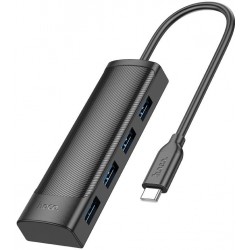 Разветвитель Hoco USB-C HB41 Type-C 4порт. (черный)