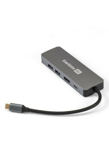 Док-станция ExeGate DUB-21C/PD/HL (серый) 