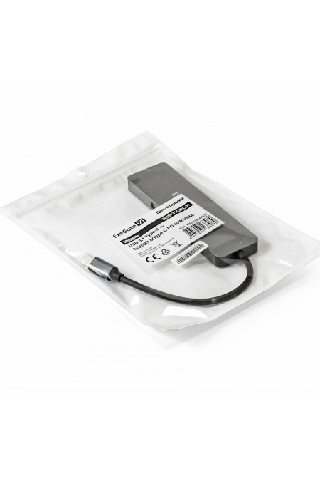 Док-станция ExeGate DUB-31C/PD/H (серый) 4