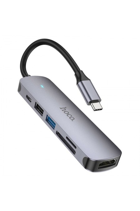 Док-станция Hoco HB28 (серый) 3