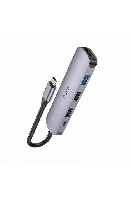 Док-станция Hoco HB28 (серый) 4
