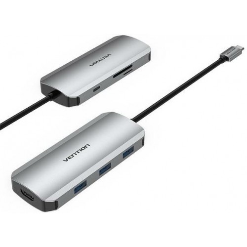 Док-станция Vention TOJHB (серый) 