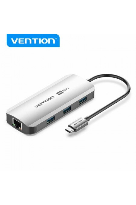Док-станция Vention TQHHB 6 в 1 (серый) 