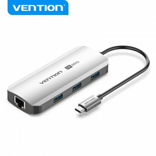 Док-станция Vention TQHHB 6 в 1 (серый) 