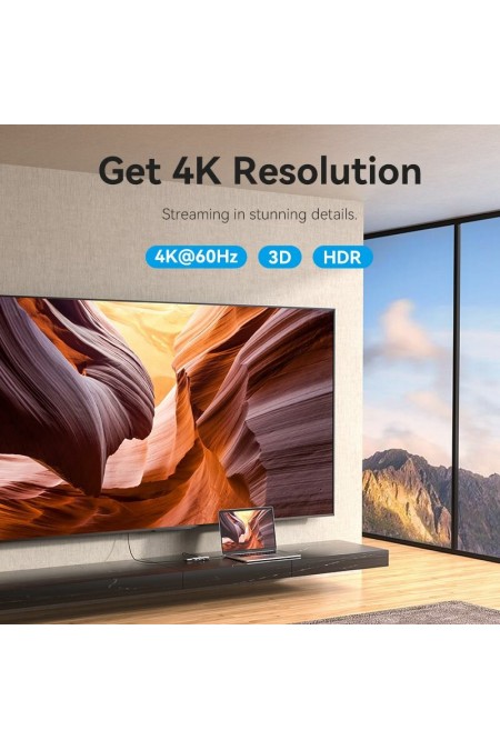 Док-станция Vention TQHHB 6 в 1 (серый) 3