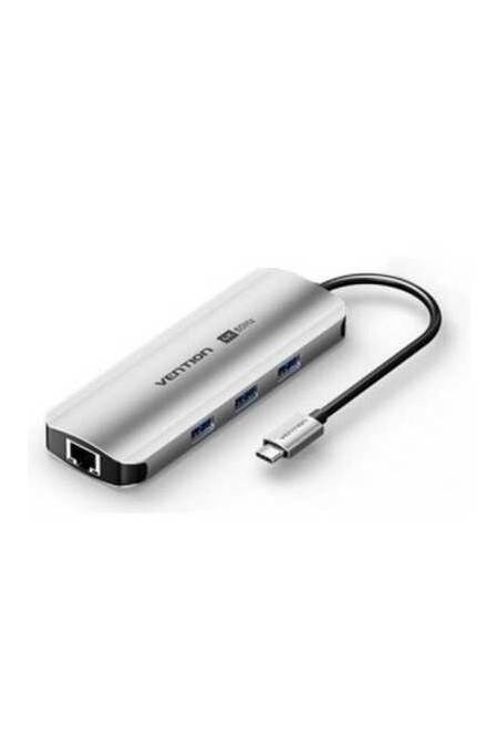 Док-станция Vention TQKHB 8 в 1 (серый) 