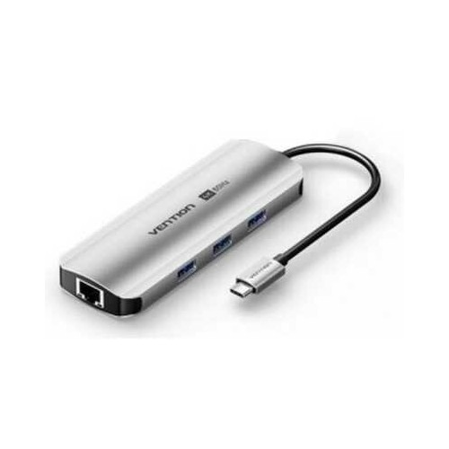 Док-станция Vention TQKHB 8 в 1 (серый) 