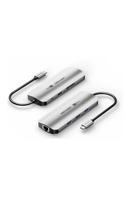 Док-станция Vention TQKHB 8 в 1 (серый) 1