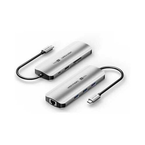 Док-станция Vention TQKHB 8 в 1 (серый) 1
