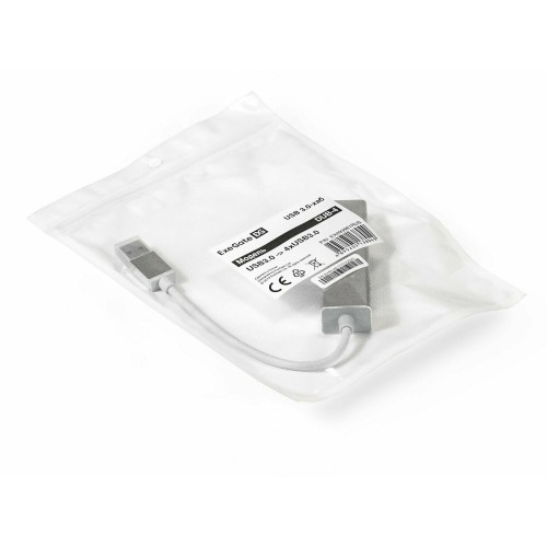 Хаб ExeGate DUB-4 (кабель-адаптер USB3.0 --&amp gt 4xUSB3.0 Plug Play) (серебристый) 4