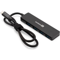 Хаб ExeGate DUB-4C/3 (черный)