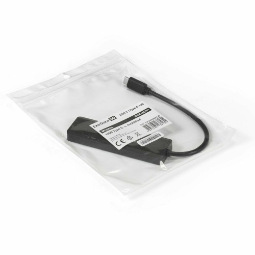 Хаб ExeGate DUB-4CP/3 (кабель-адаптер USB Type C - 4xUSB3.0, Plug Play) (черный) 4