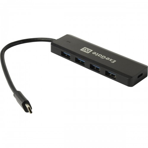 Хаб ExeGate DUB-4CP/3 (кабель-адаптер USB Type C - 4xUSB3.0, Plug Play) (черный) 5