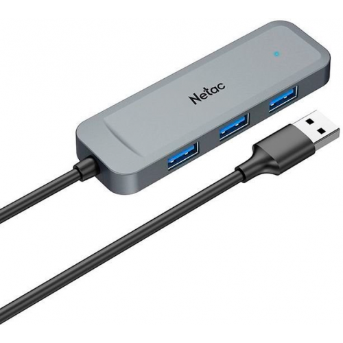 Концентратор Netac USB Hub WF11, USB-A to USB3.0 x 4.(NT08WF11-30GR) (серый) 1