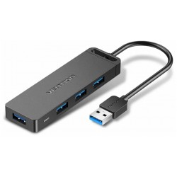Концентратор Vention OTG USB 3.0 на 4 порта - 1м. CHLBF (черный)