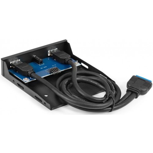 Планка USB на переднюю панель ExeGate U3H-627S (черный) 1