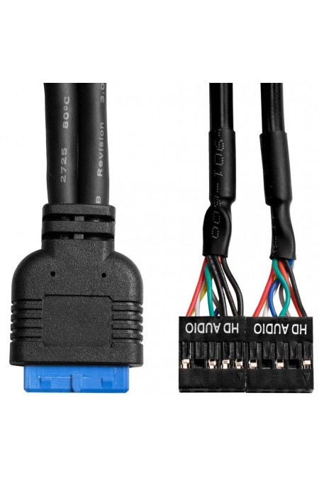 Планка USB на переднюю панель ExeGate U3H-627S (черный) 3