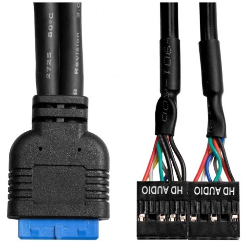 Планка USB на переднюю панель ExeGate U3H-627S (черный) 3