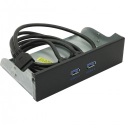 Планка USB на переднюю панель ExeGate U5H-615 525/2xUSB3.0 19 pin USB 3.2 Gen1 (черный)