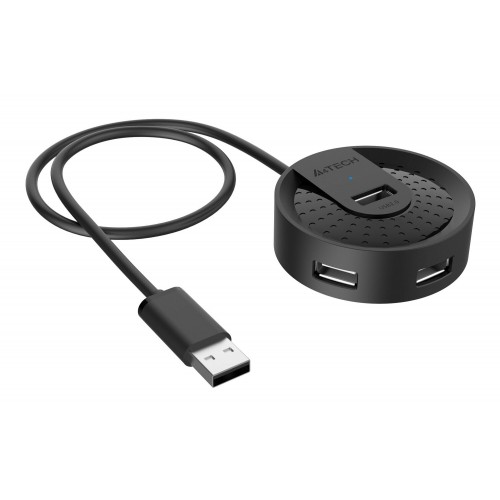 Разветвитель A4Tech USB 2.0 HUB-20 4порт (черный) 7