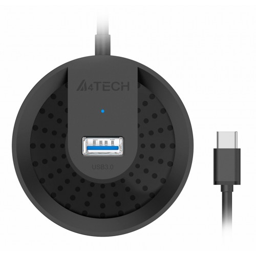 Разветвитель A4Tech USB 3.0 HUB-30C 4порт (черный) 3