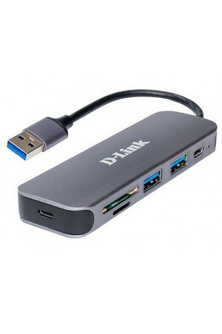 USB-концентратор D-Link DUB-1325/A2A 2 порта (серый) 