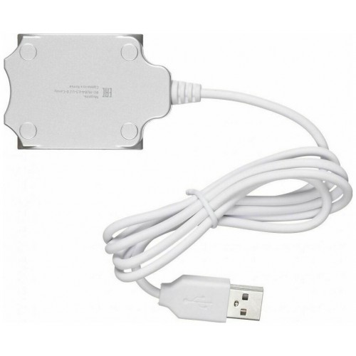 USB-концентратор Buro BU-HUB4-0.5-U2.0-Candy 4порт. (серебристый) 4