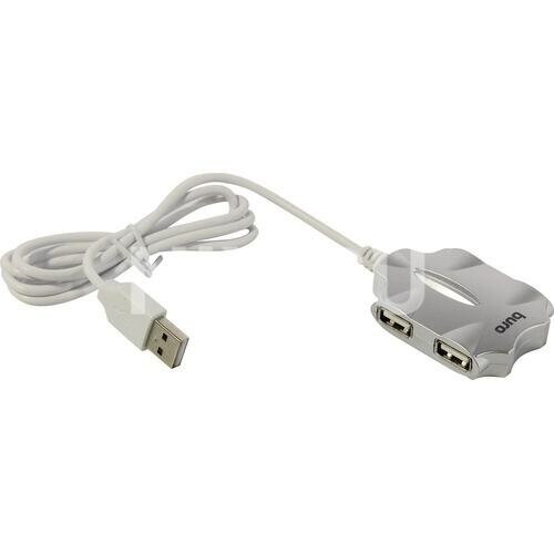 USB-концентратор Buro BU-HUB4-0.5-U2.0-Candy 4порт. (серебристый) 5