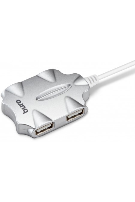 USB-концентратор Buro BU-HUB4-0.5-U2.0-Candy 4 порта (серебристый) 4