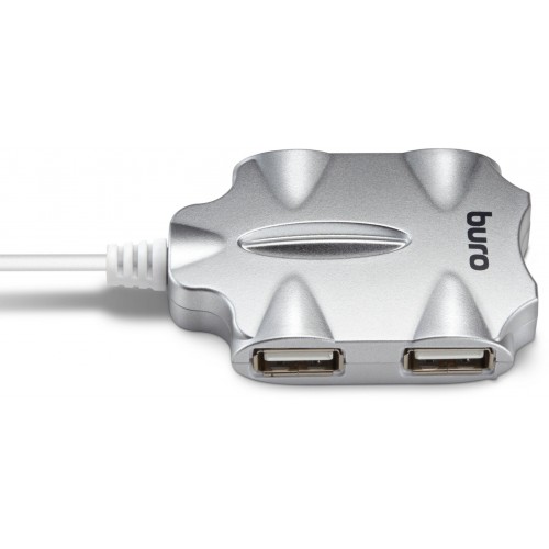 USB-концентратор Buro BU-HUB4-0.5-U2.0-Candy 4порт. (серебристый) 7
