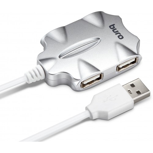 USB-концентратор Buro BU-HUB4-0.5-U2.0-Candy 4порт. (серебристый) 8