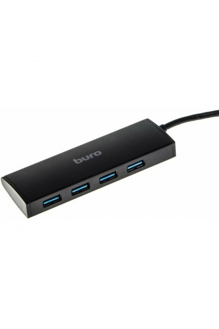 USB-концентратор Buro BU-HUB4-0.5-U3.0 4 порта (черный) 
