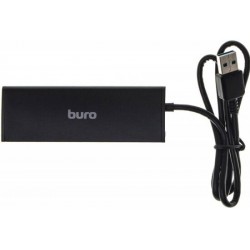 USB-концентратор Buro BU-HUB4-0.5-U3.0 4 порта (черный)