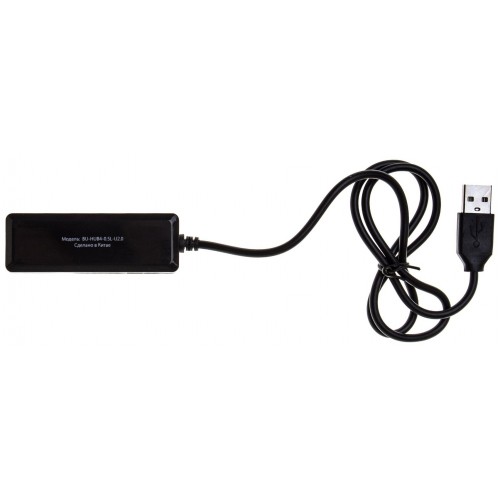USB-концентратор Buro BU-HUB4-0.5L-U2.0 4порт. (черный) 2
