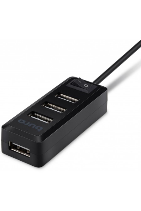 USB-концентратор Buro BU-HUB4-0.5L-U2.0 4 порта (черный) 4