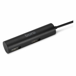 USB-концентратор Buro BU-HUB4-0.5R-U2.0 4 порта (черный)