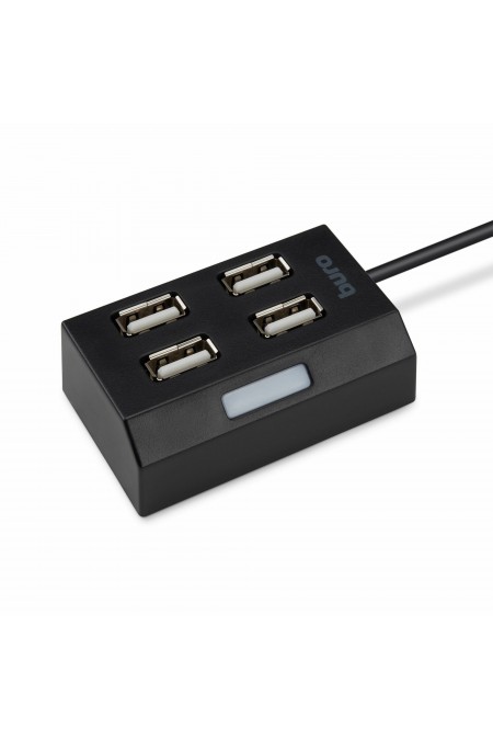 USB-концентратор Buro BU-HUB4-U2.0 4 порта (черный) 