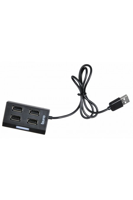 USB-концентратор Buro BU-HUB4-U2.0 4 порта (черный) 2