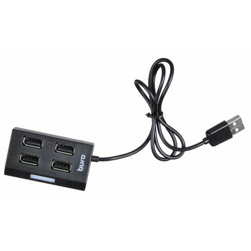 USB-концентратор Buro BU-HUB4-U2.0 4 порта (черный) 2