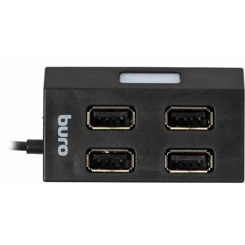 USB-концентратор Buro BU-HUB4-U2.0 4 порта (черный) 3
