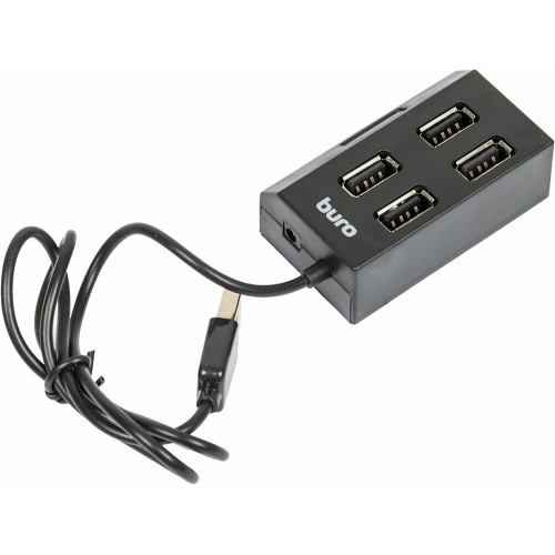 USB-концентратор Buro BU-HUB4-U2.0 4 порта (черный) 4
