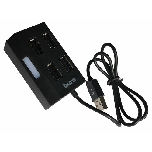 USB-концентратор Buro BU-HUB4-U2.0 4 порта (черный) 5