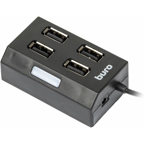 USB-концентратор Buro BU-HUB4-U2.0 4 порта (черный) 7