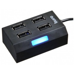 USB-концентратор Buro BU-HUB4-U2.0 4порт. (черный)