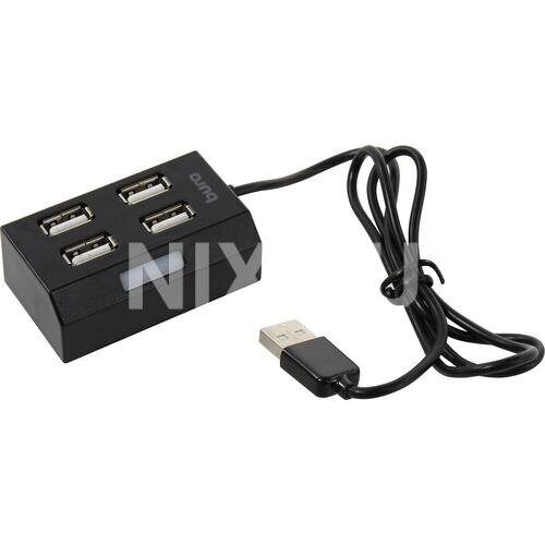 USB-концентратор Buro BU-HUB4-U2.0 4порт. (черный) 4