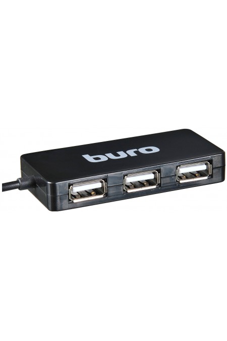 USB-концентратор Buro BU-HUB4-U2.0-Slim 4 порта (черный) 2
