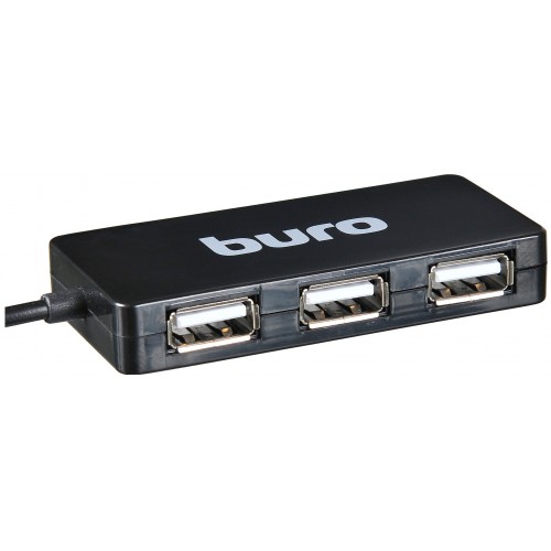 USB-концентратор Buro BU-HUB4-U2.0-Slim 4 порта (черный) 4